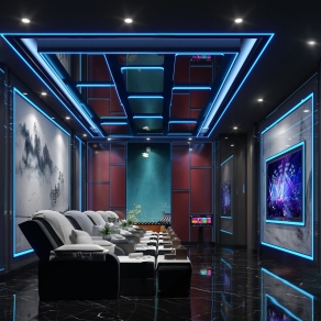 新中式洗浴中心足浴KTV3D模型下载